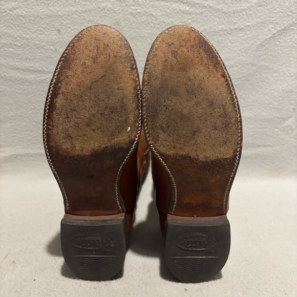 Justin chestnut cowboy/cowgirl western roper pull on boots size 6 B style L3802 main image 8